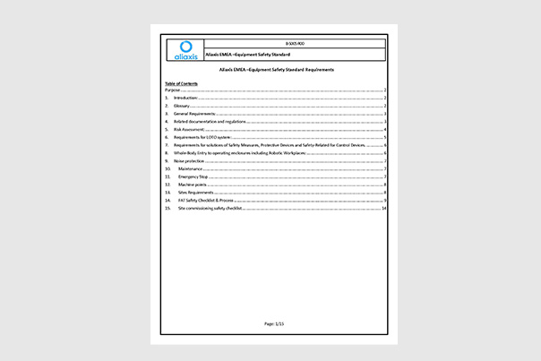 HSE Equipment safety standard