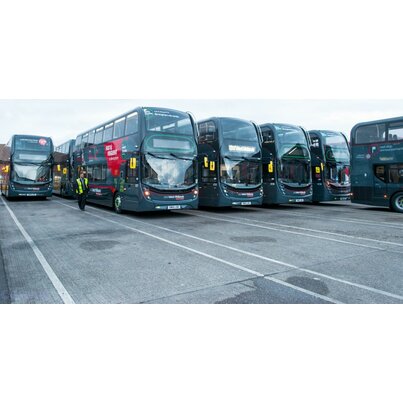 National Express use PLX Blue at their Walsall bus depot